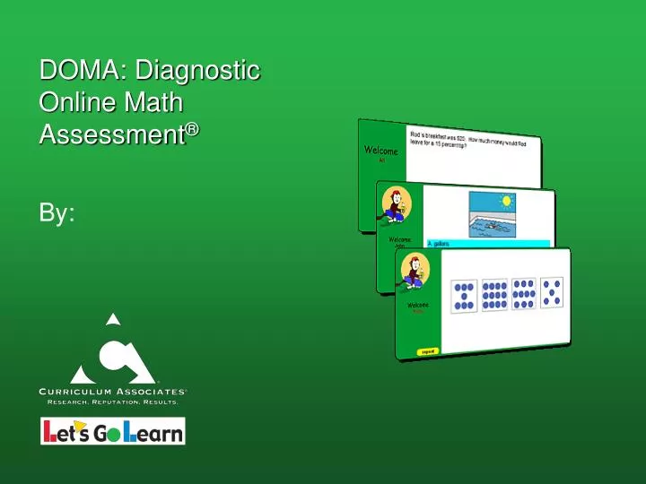 doma diagnostic online math assessment