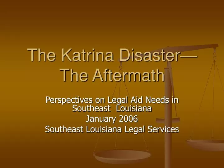 the katrina disaster the aftermath