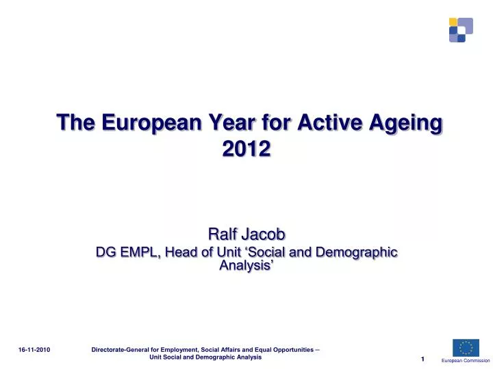 the european year for active ageing 2012