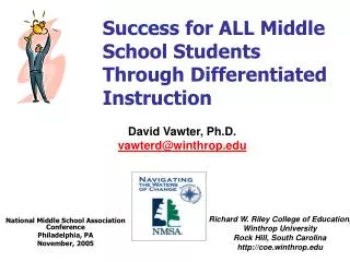 Success for ALL Middle School Students Through Differentiated Instruction