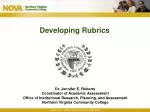 Developing Rubrics - slide 1