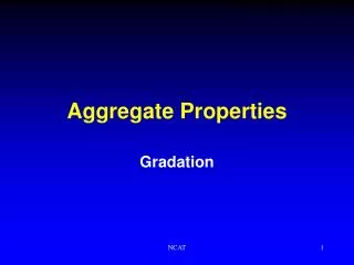 Aggregate Properties