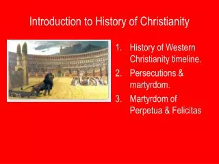 Introduction to History of Christianity