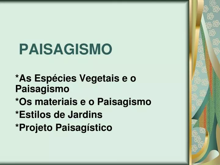 Representações gráficas para paisagismo: algumas sugestões