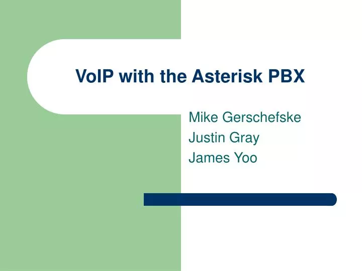 voip with the asterisk pbx