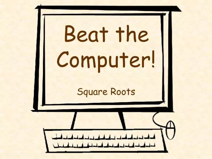 beat the computer