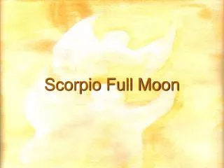 Scorpio Full Moon
