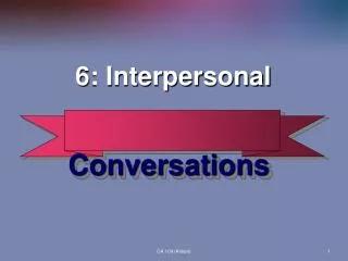 6: Interpersonal
