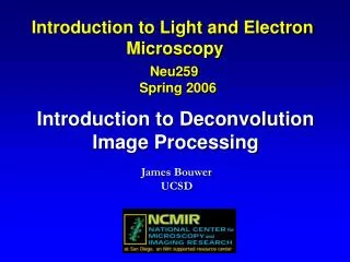 Introduction to Deconvolution Image Processing