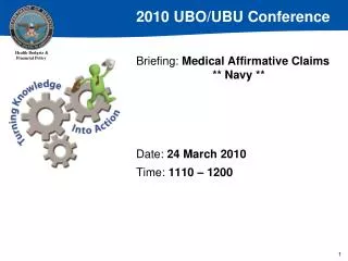 Briefing: Medical Affirmative Claims 	 ** Navy **