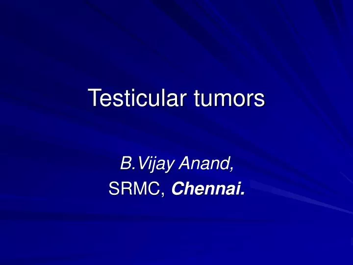 testicular tumors