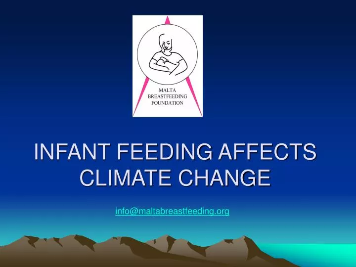 infant feeding affects climate change