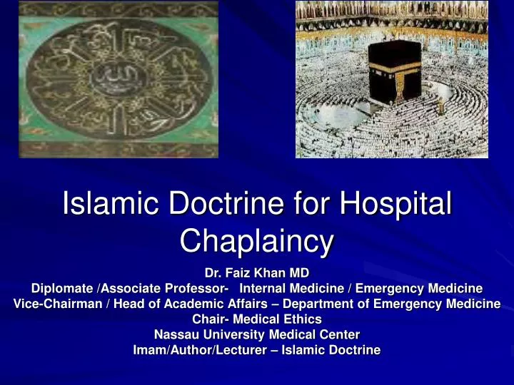 islamic doctrine for hospital chaplaincy