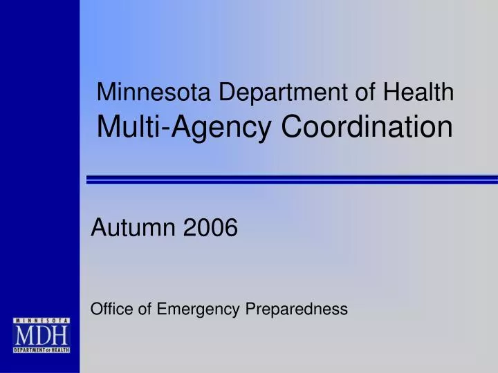 minnesota department of health multi agency coordination