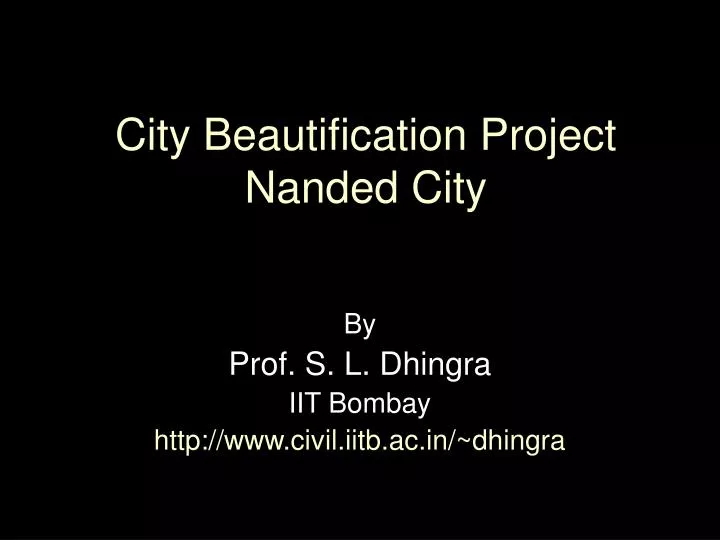 city beautification project nanded city