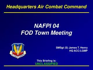 NAFPI 04 FOD Town Meeting