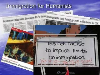 Immigration for Humanists