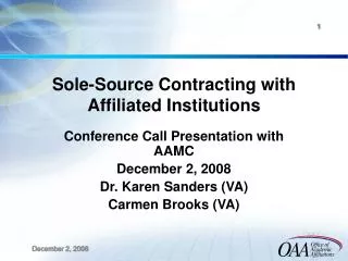 Sole-Source Contracting with Affiliated Institutions