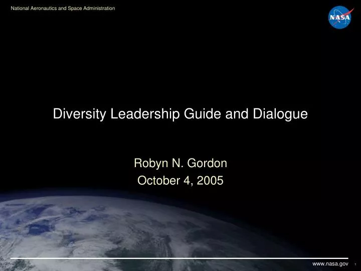 diversity leadership guide and dialogue