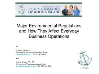 Major Environmental Regulations and How They Affect Everyday Business Operations