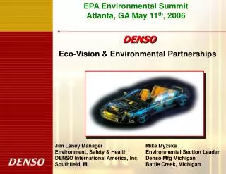 EPA Environmental Summit Atlanta, GA May 11 th , 2006