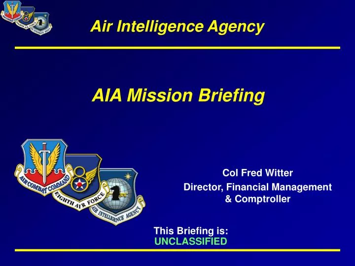 aia mission briefing