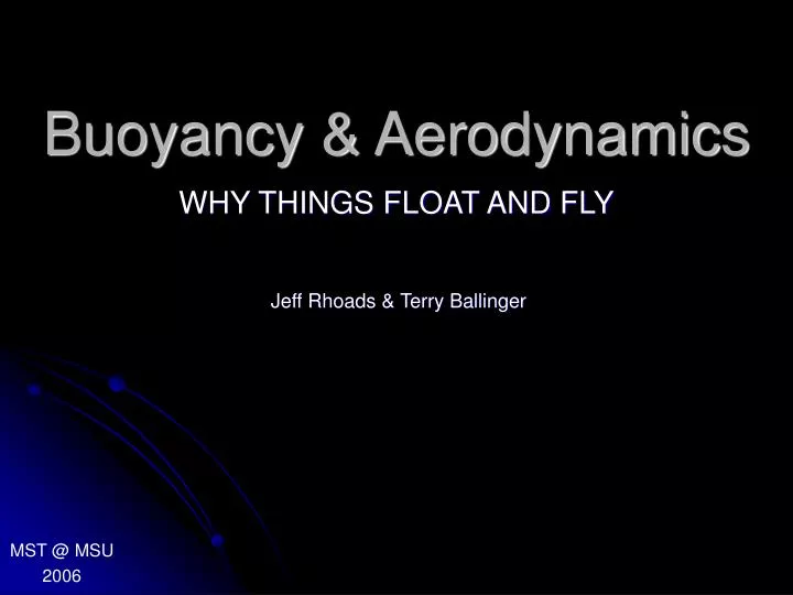 buoyancy aerodynamics