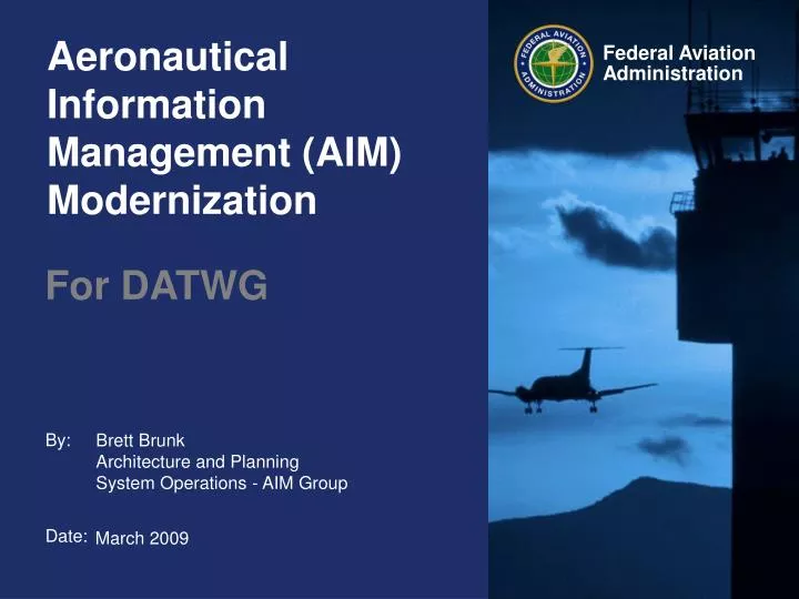 aeronautical information management aim modernization