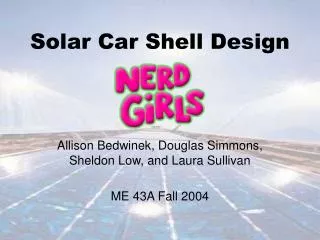 Solar Car Shell Design