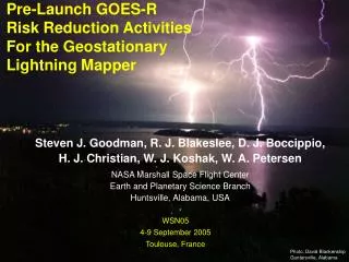Pre-Launch GOES-R Risk Reduction Activities For the Geostationary Lightning Mapper