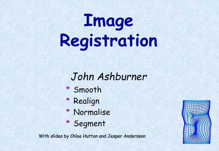 image registration john ashburner