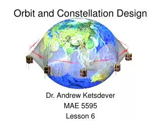 Orbit and Constellation Design