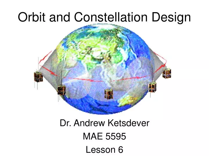 orbit and constellation design