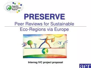 PRESERVE Peer Reviews for Sustainable Eco-Regions via Europe
