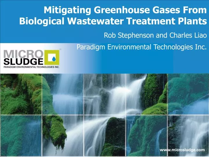 rob stephenson and charles liao paradigm environmental technologies inc
