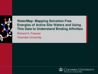 WaterMap: Mapping Solvation Free Energies of Active Site Waters and Using This Data to Understand Binding Affinities