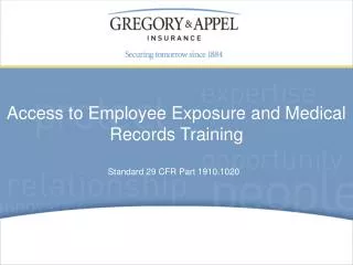 standard 29 cfr part 1910 1020
