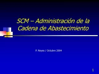scm administraci n de la cadena de abastecimiento
