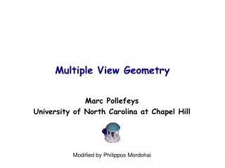 Multiple View Geometry