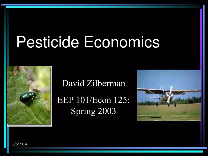 pesticide economics
