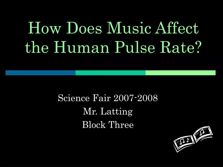 how does music affect the human pulse rate