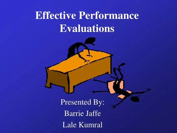 effective performance evaluations