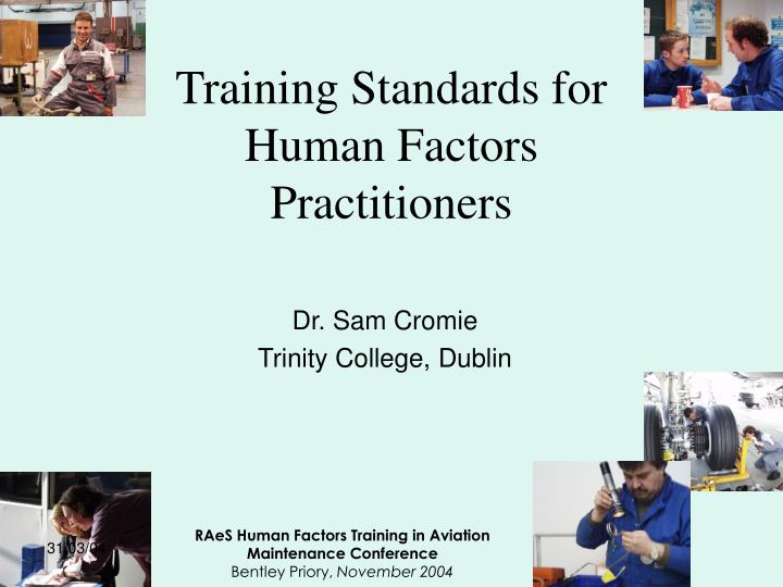 training standards for human factors practitioners