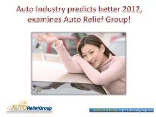 Auto Industry predicts better 2012