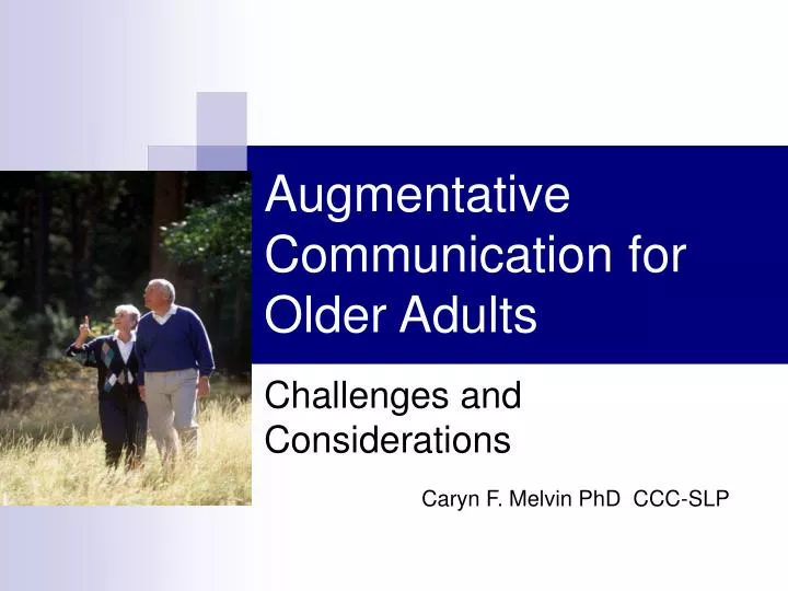 augmentative communication for older adults