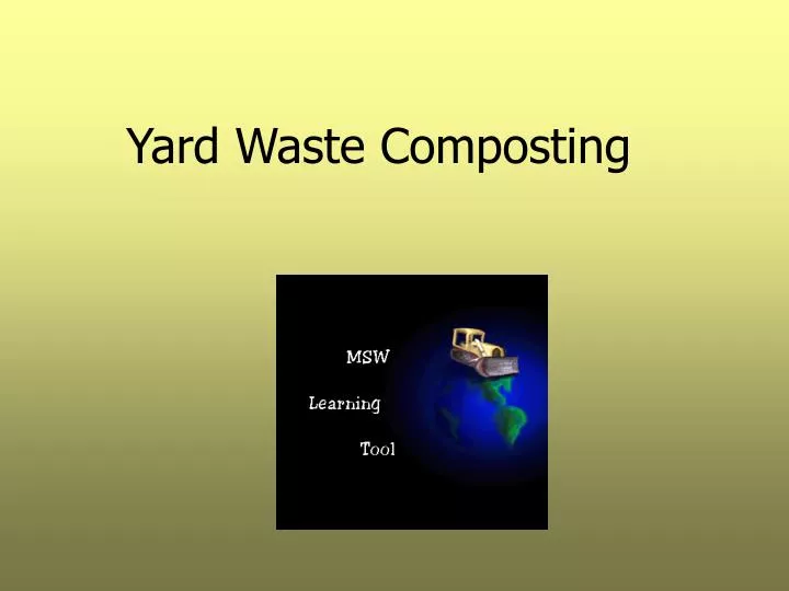 yard waste composting