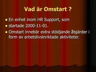 vad r omstart