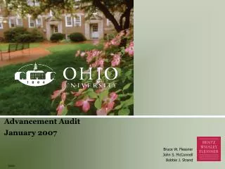 Advancement Audit January 2007