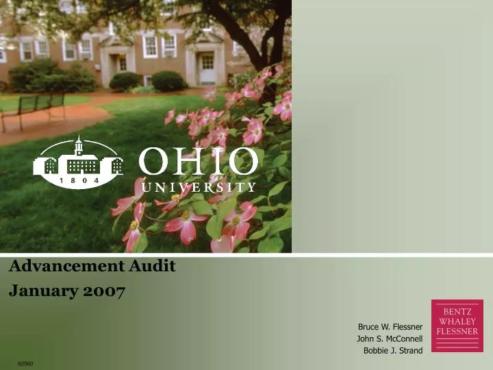 advancement audit january 2007