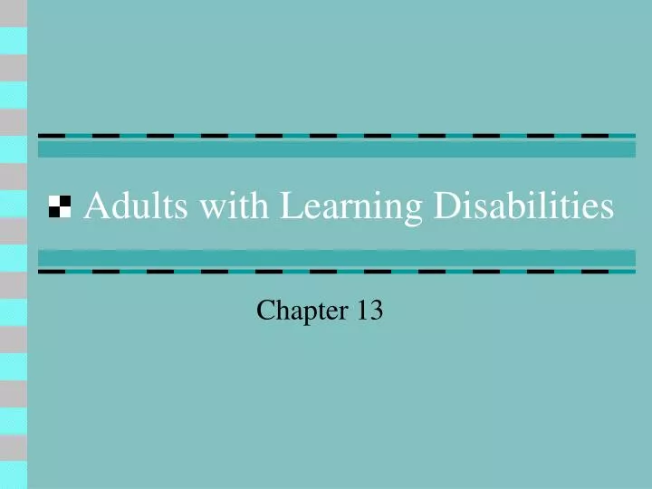 adults with learning disabilities
